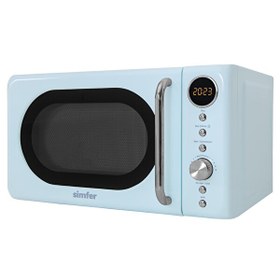 Resim Simfer Retro Mavi Dijital Mikrodalga Fırın ( SK4606 ) 
