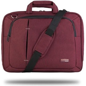 Resim Classone Ul165 15.6 İnç Uyumlu Laptop Notebook El Çantası-Bordo 