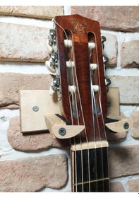 Resim Donizetti Gitar Duvar Askısı Standı Aparatı Ahsap Tasarım Natural 