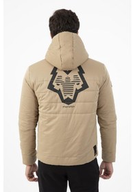 Resim Maraton Sportswear Regular Erkek Kapşonlu Uzun Kol Basic Açık Vizon Mont 21264-açık Vizon Açık Vizon 