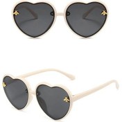 Resim Moonbıffysevimli Arı Desenli Çocuk Güneş Gözlüğü Kız Bebek Pembe Degrade Moda Aksesuarkırmızı51gri Gri 