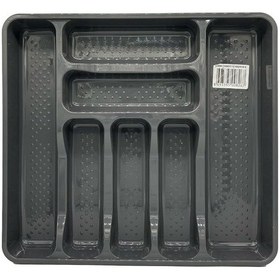 Resim 39x42,5x5 Cm Çekmece İçi Boy 7 Gözlü Kaşıklık Abanoz 