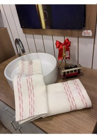 Resim Bronie 2'li El-yüz Havlusu 50x90 Pudra Pudra 