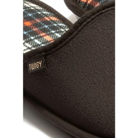 Resim Twigy Ekose Erkek Ev Terliği Turuncu/Mavi 41/46 