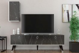 Resim MOBİLYA GEZEGENİ HERMES TV ÜNİTESİ 150 CM BENDİR-GÜMÜŞ 