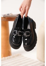 Resim Terry Rugan Siyah Kadın Loafer Siyah Rugan 