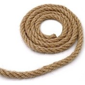 Resim Ars 8 mm 40 metre Jüt Halat Kendir Urgan - Dekoratif Halat 