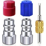 Resim Dashanshop 3'lü R12 R134a Dönüşüm Adaptör Kitleri Araç Klima Soğutucu Sistemi 