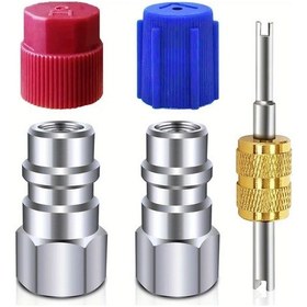 Resim Dashanshop 3'lü R12 R134a Dönüşüm Adaptör Kitleri Araç Klima Soğutucu Sistemi 
