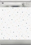 Resim Bulaşık Makinesi Sticker Kaplama Beyaz Eşya Kaplama Renkli Puanti 