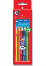 Resim Faber Castell Jumbo Grip Boya Kalemi 6 Renk 