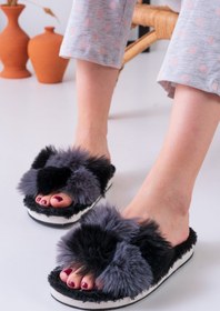 Resim Behtah Kundura Kadın Peluş Ev Terliği Peluş Ev Terliği 