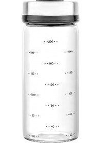 Resim Nehir 6 Parça Borosilikat Döner Standlı Baharatlık Seti Gri 