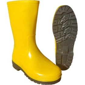 Resim Palalı 103 Kısa Konçlu Su Geçirmez Kaymaz Tabanlı İş Çizmesi 