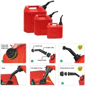 Resim Seaflo SHUIVAN Yedek Yakıt Bidonu 5 Litre 