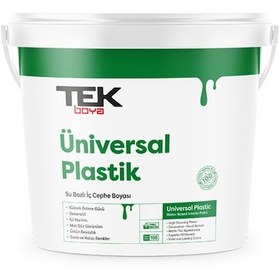 Resim Tek Üniversal Plastik Mat İç Cephe Boyası 7,5 Lt 7,5 L 