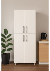 Resim Stillmobilya %100 Mdf 170x35 Çok Amaçlı Dolap Beyaz 