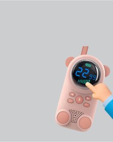 Resim Kanonik Education Şarjlı Bebek Telsizi Uzun Mesafe 22 Kanal LCD Ekran VOX Modu 400 mAh 