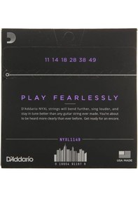Resim D'addario Nyxl1149 Elektro Gitar Tel Seti - 11-49 Medium Profesyonel Yüksek Mukavemetli Ny Steel Çekirdek, Standart Nikel Tellere Göre Daha Parlak Ton, Üstün Pitch Stabilitesi Ve Kırılmaya Karşı Direnç 