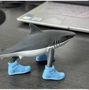 Resim Ankatek Köpekbalığı Heykelciği Masaüstü Dekorasyon, Plastik, Retro Nostaljik 1 Adet 1 Adet 