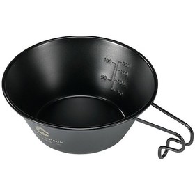 Resim Tenfowee Kamping Ve Doğa Yemeği İçin 304 Paslanmaz Çelik Siyah Titanyum Kaplı Ölçü İlipli Sierra Kase Seti 310ml + 450ml - Taşınabilir Ve Birleştirilebilir Çok Renkli 