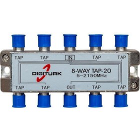 Resim DIGITURK 5-2150 MHZ 20DB 8 YOLLU TAP SWITCH 1/8 SPLITTER Digitürk