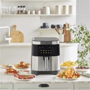Resim 9l Renkli Ekranlı Geniş Hazneli 10 Fonksiyonlu Inox Airfryer 