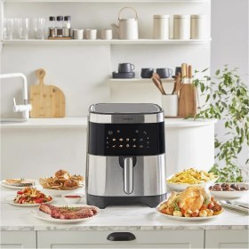 Resim 9l Renkli Ekranlı Geniş Hazneli 10 Fonksiyonlu Inox Airfryer 