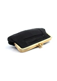 Resim Ollbag Hakiki Deri Klipsli Kadın Cüzdanı - Siyah 
