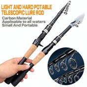 Resim Ultra Hafif Karbon Fiber Luer Olta Kamışı - Taşınabilir Teleskopik Tasarım, Orta Eylem, 149.96-239.88cm Tatlısu/Tuzlu Su Çift Amaçlı Kamış, Yüksek Kaliteli Seramik Rehber Halka & Pürüzsüz İplik Yönlendirme, Balıkçı Meraklıları İçin İdeal Hediye 