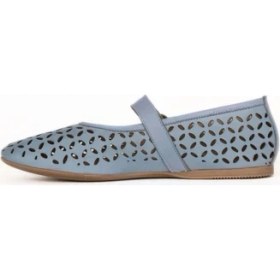 Resim Bueno Shoes Mavi Açık Deri Kadın Düz Babet 01WE1701 01WE1701 