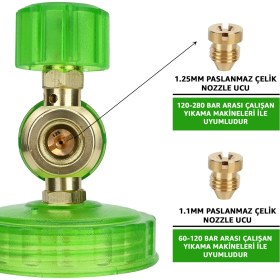 Resim Robeve Bear Force Foam Lance Köpük Yapıcı Aparat 1l Köpük Aparatı Basınçlı Yıkama Makineleri Için Köpük Aparatı Çift Nozzle Ile Birlikte Foam Canon 