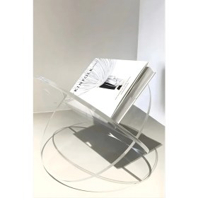 Resim Akrilik Dergilik, 5 mm Dayanıklı Pleksi, 40X40 Cm, Modern Dekoratif Stand Kitaplık 