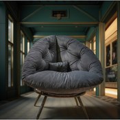 Resim AVYNA Urban Chic Berjer Koltuk – Modern ve Şık Tekli Okuma Koltuğu | Ergonomik Tay Tüyü Kumaş 