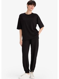 Resim Defacto Jogger Fit Basic Düz Cepli Eşofman Altı G2140ax25aubk81 Siyah-bk81 