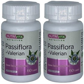 Resim Nutrivita Nutrition Passiflora Valerian 2x60 Tablet Kedi Otu 