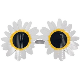 Resim Papatya Çerçeveli Beyaz Sarı Parti Gözlüğü Diğer 