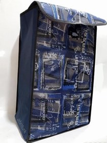 Resim Su Geçirmez Kumaş büyük boy Pazar Arabası Çantası h=53-38x25cm 