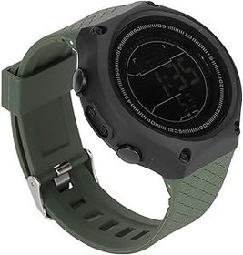 Resim Rankomu Spor İzle Spor İzle Su Geçirmez LCD Arka Işık Ekranı, Erkekler için Dijital Akıllı Saat, Koşu Bisiklet Günlük Kullanım, Siyah Kadran, Askeri Yeşil Kayış 