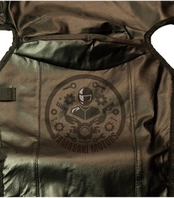 Resim yamasaki Motosiklet Bacak Örtüsü Deri Model Cırt Ayarlı Standart Motor Diz Soğuk Rüzgar Yağmur Koruma 