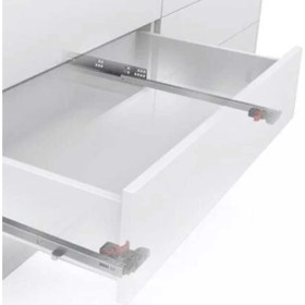 Resim Slidea Frenli Mandallı 50 cm 18 mm Çekmece Rayı Kısmi Acılım Mandal Dahil 