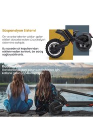 Resim ProLucky Safari 800W Çift Süspansiyonlu Elektrikli Scooter 