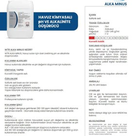 Resim WTR ALKA MINUS 2OL Alkanite Düşürücü 