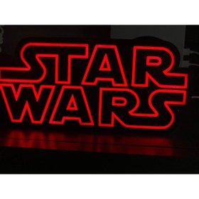 Resim Devotech Star Wars LED ışıklı masa lambası kırmızı renk 