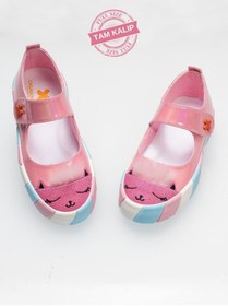 Resim Casabony Pembe Rugan Simli 3d Kız Babet Sneakers 
