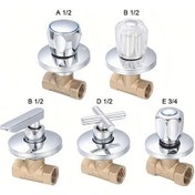 Resim Willowhaven Ete 3/4 Pirinç Duş Stop Valfi Hızlı Açılış Gizli Anahtarlı 1/2 & 3/4 Abd Eu Standort 