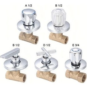 Resim Willowhaven Ete 3/4 Pirinç Duş Stop Valfi Hızlı Açılış Gizli Anahtarlı 1/2 & 3/4 Abd Eu Standort 