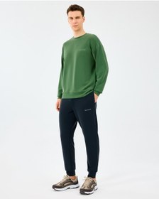 Resim Skechers M Loose Crewneck Sweatshirt Erkek Haki Sweatshirt S2510041-4255 Haki 