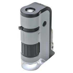 Resim Carson MP-250 Microflip 100-250X LED Işıklı Cep Mikroskobu Akıllı Telefon Digiscoping Adaptör Klipsl 