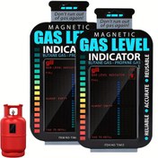 Resim 1pc/2pc Manyetik Gaz Seviye Göstergesi, Tekrar Kullanılabilir Propan Tankı Seviye Göstergesi, Propan Tankı için Propan Yakıt Seviye Sensör Kartı, Ev Mutfakları için Propan Ölçer Seviye Göstergeleri 